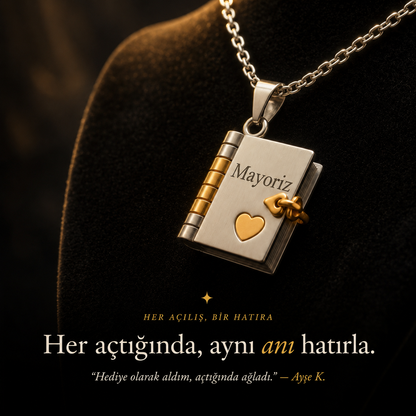 Mayoriz™ Özelleştirilebilir Anı Kitabı Kolye